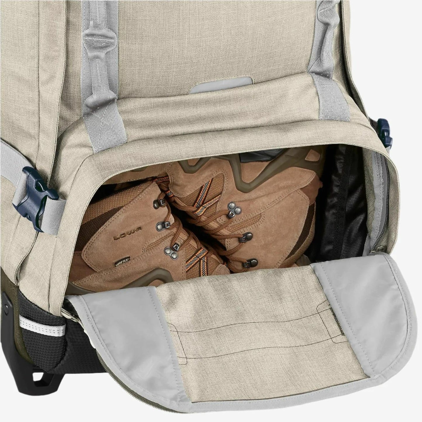 eagle creek Expanse ORV 2-Wheel 36" Trunk – Wheeled Duffel Bag for Travel & Adventure – Durable, Weather-Resistant Fabric – Heavy-Duty Handles – Wet & Dry Compartment – Beige