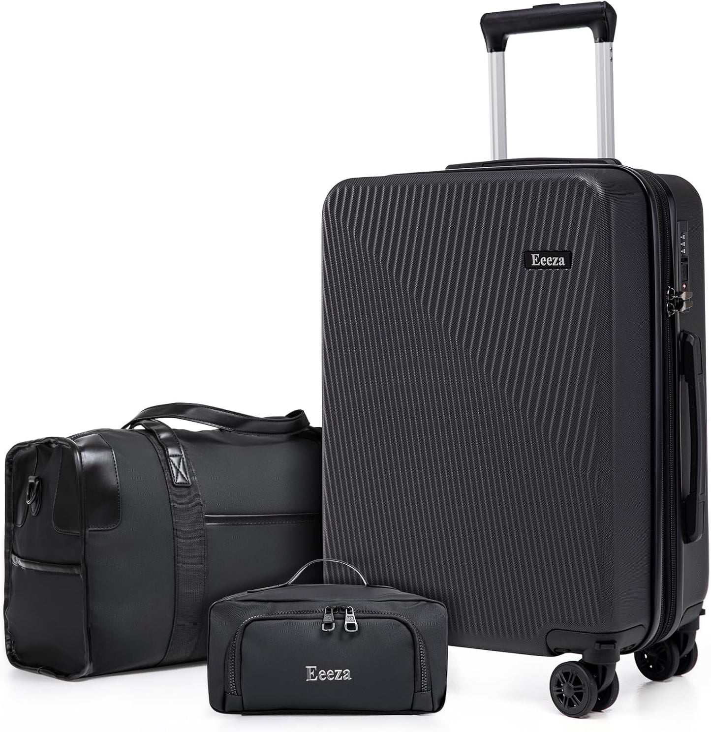Expandable Carry on Luggage Sets,Suitcases with Detachable Wheels Hardshell 22x14x9 Airline Approved,Lightweight Luggage Set with TSA Lock,Carry on Suitcase