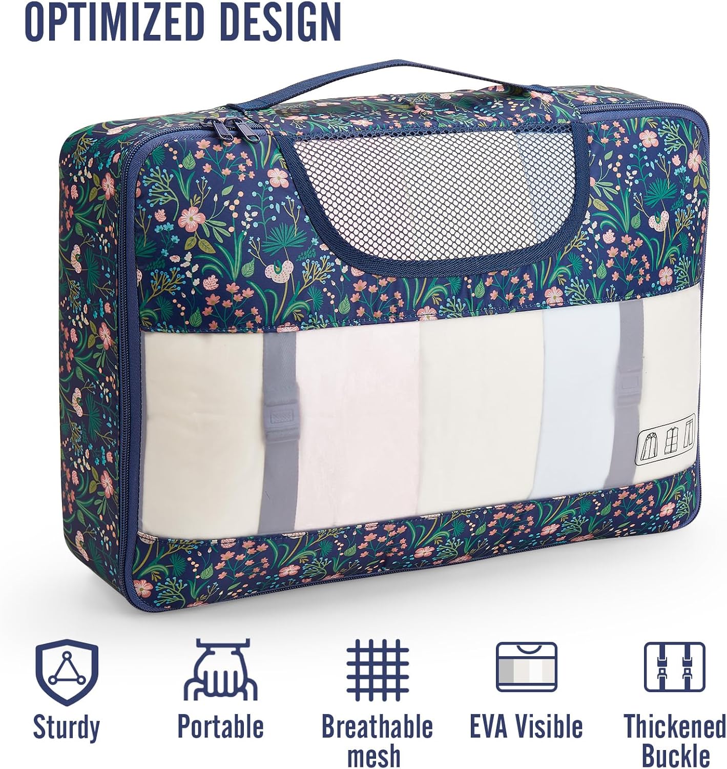 Veken 10 Set Packing Cubes for Travel Essential, Suitcase Organizer Bags in 4 Sizes, Carry-On