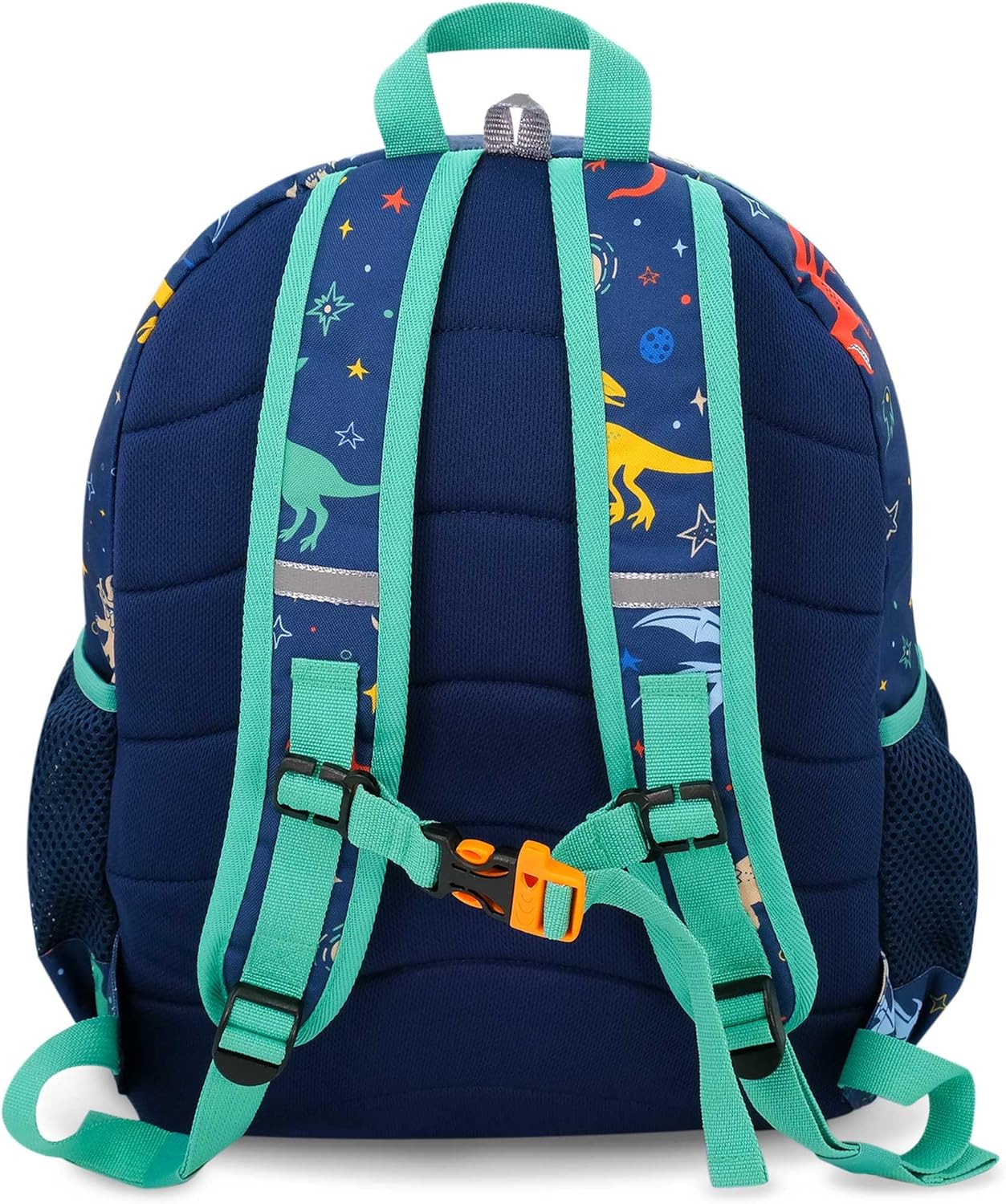 JAN & JUL Boys' Water Resistant Backpack for School, Lightweight Schoolbag for Kids (Space Dinos