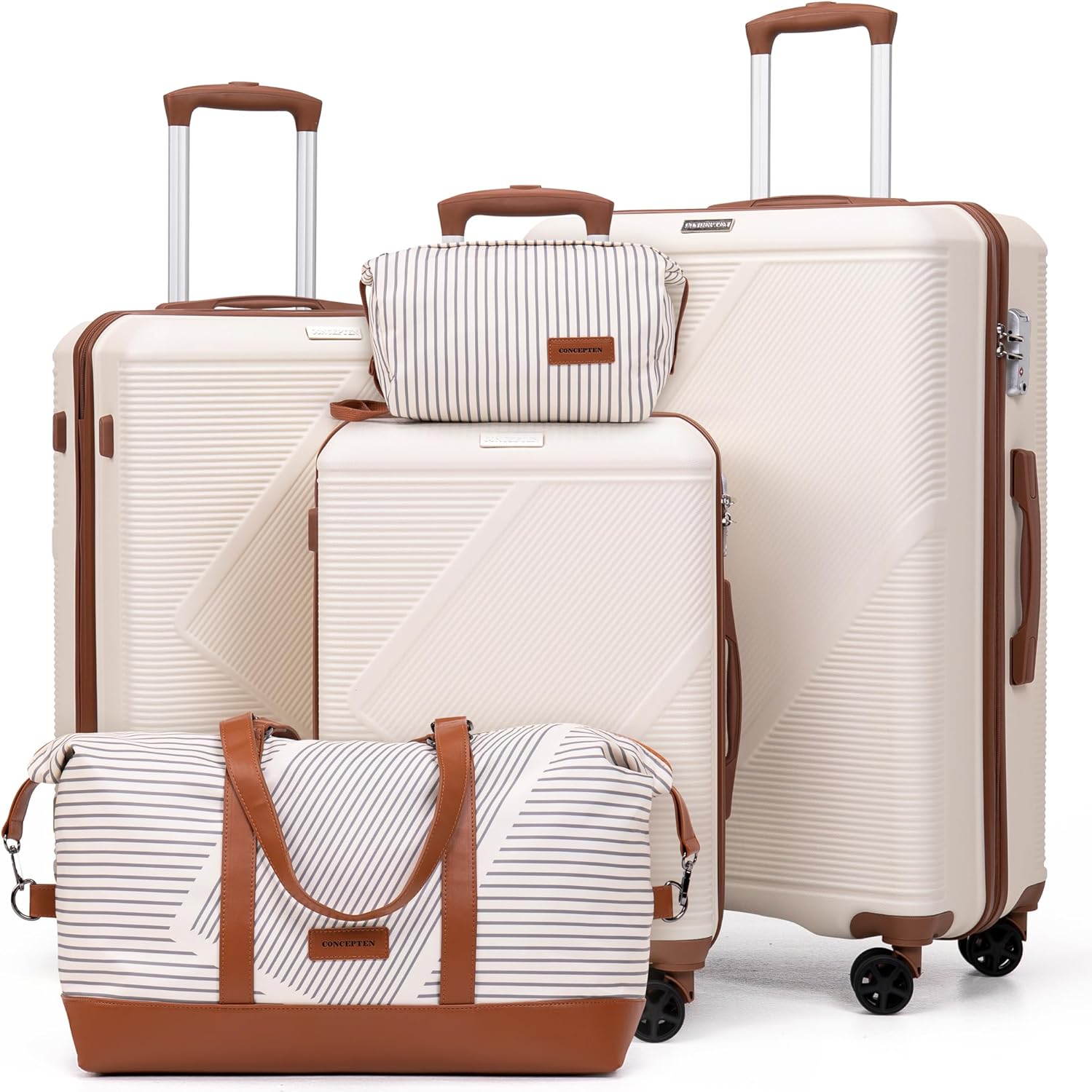 Luggage Sets 5 Piece, Suitcases With Wheels, Lightweight Travel Luggage Set With TSA Lock, ABS