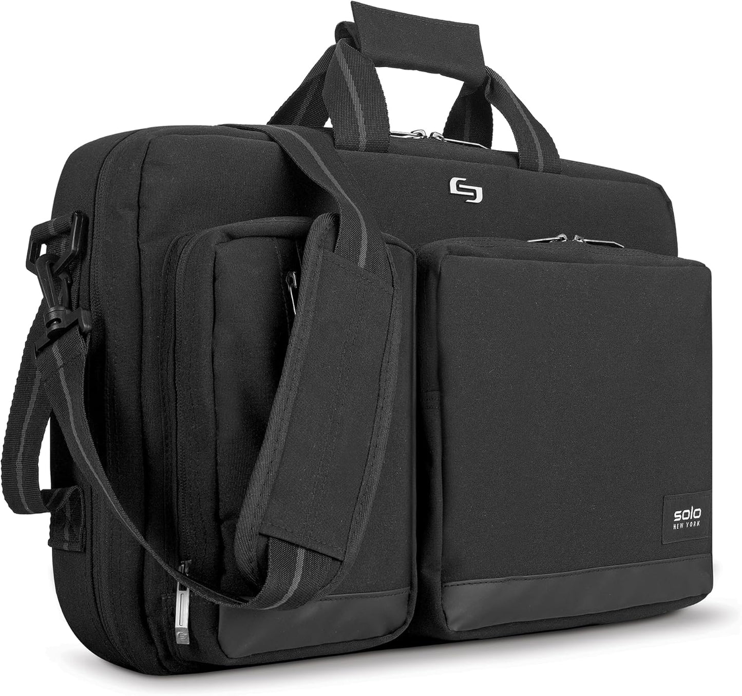 Solo New York Hybrid Briefcase Backpack - Laptop Carrying Bag, Fits 15.6" Computer, Brief for Travel & Work - Duane