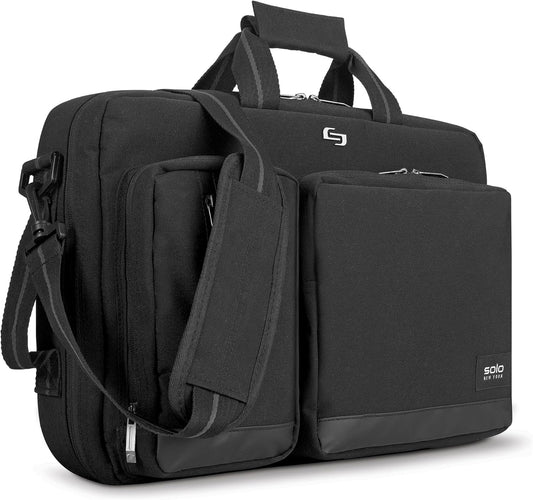 Solo New York Hybrid Briefcase Backpack - Laptop Carrying Bag, Fits 15.6" Computer, Brief for Travel & Work - Duane