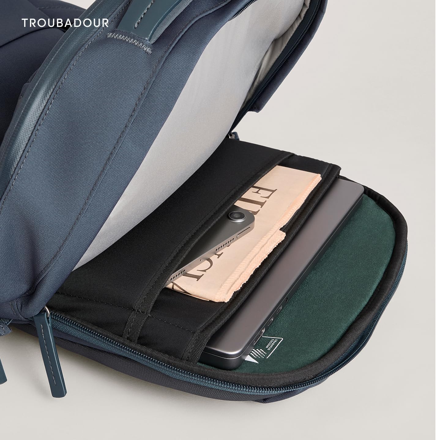 Troubadour Apex 4.0 Compact - 16L Premium Laptop Backpack - Ergonomic & Water Resistant - Designed for Work and Travel - Basalt