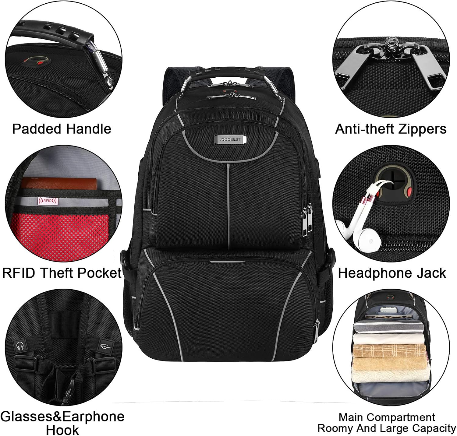 VECKUSON Lunch Bag Backpack, Insulated Cooler Lunch Box Backpack, Extra Large Travel Laptop