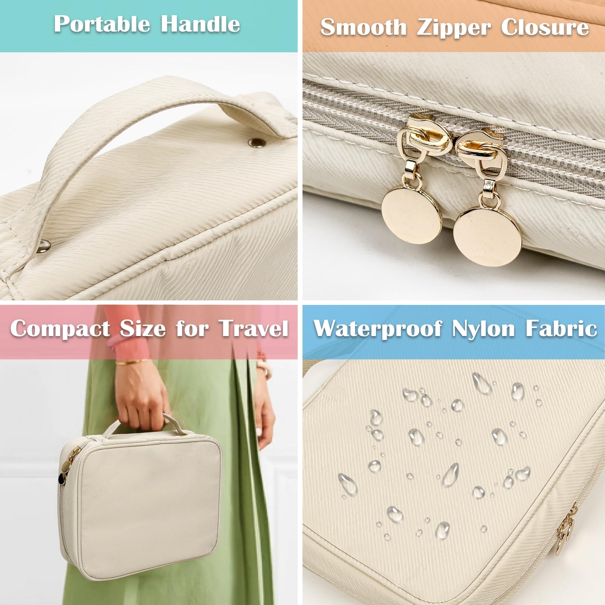 LingLingo Travel Jewelry Organizer Case,Jewelry Bags for Traveling, Jewelry Binder with 24 Pcs