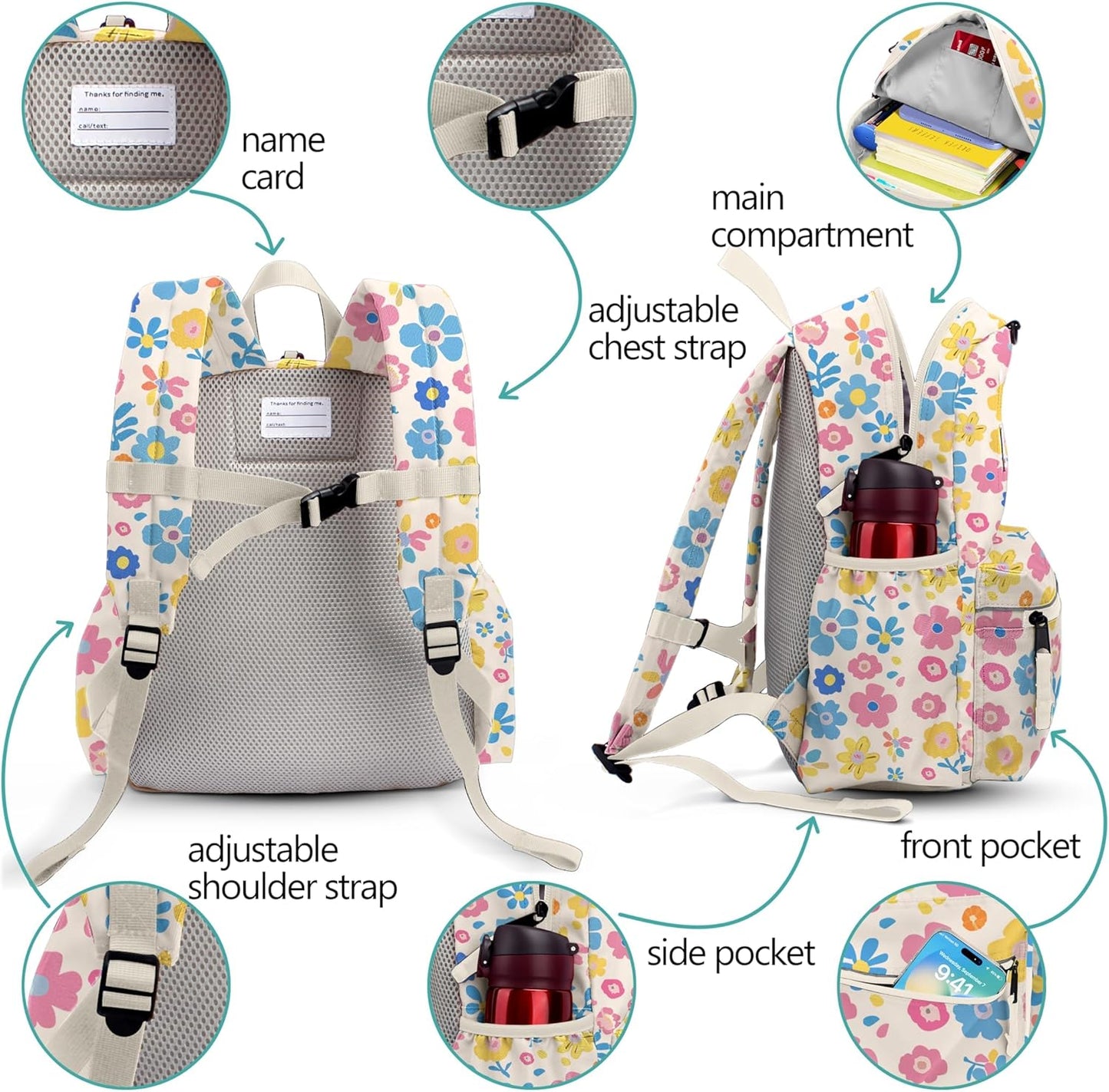 Toddler Backpack for Girls 2-5: Preschool Backpack for Boys Girls - Cute Kids Backpack for Boys