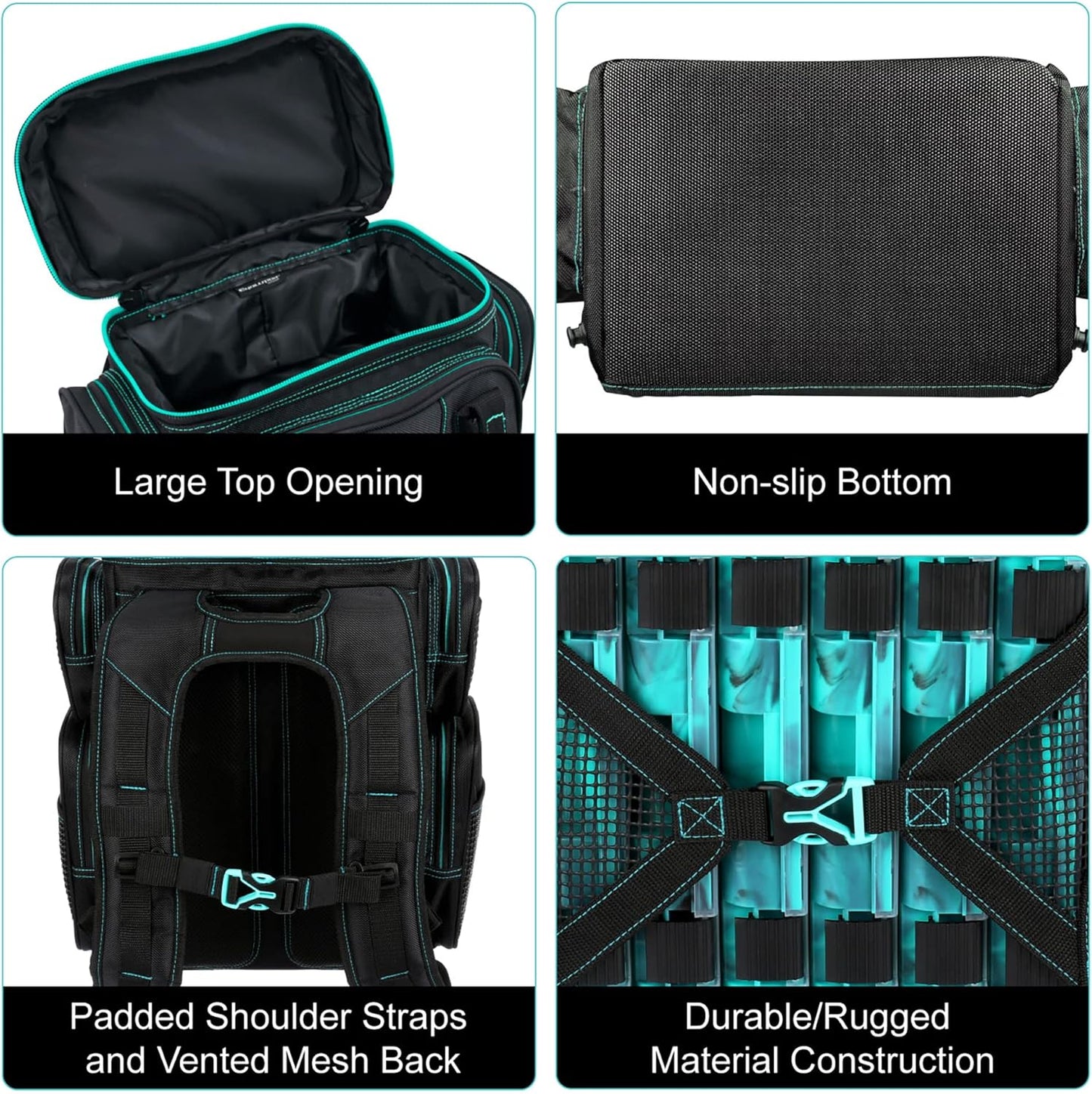 Evolution Fishing Drift Series Tackle Backpack – 3600, Outdoor Rucksack w/ 6 Fishing Tackle Trays