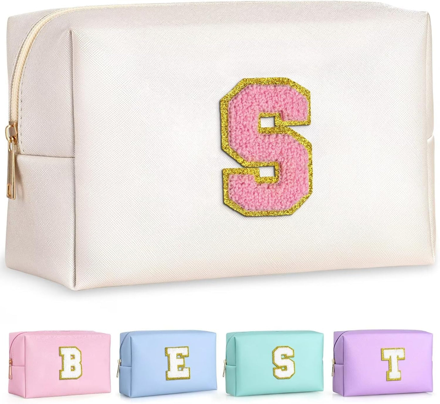 TOPEAST Sister Birthday Gifts for Sister, Birthday Gifts for Sister Women Small Makeup Bag White