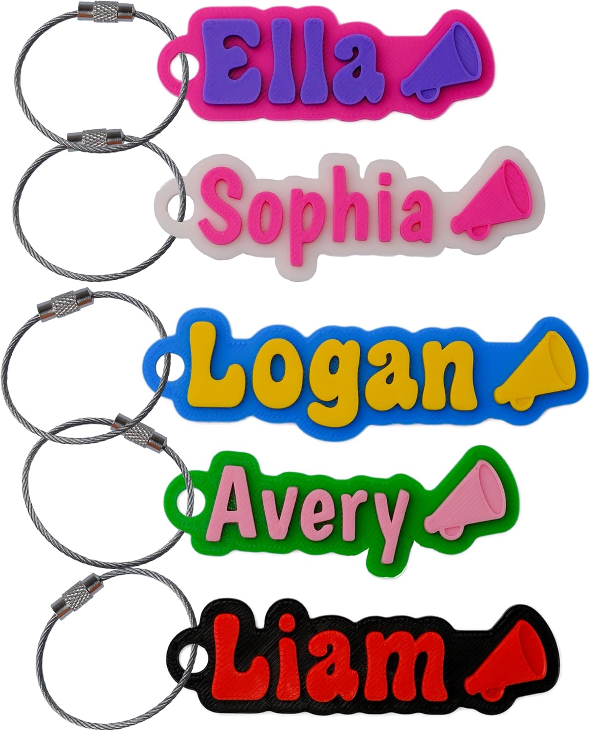 Custom Water Bottle and Bag Name Tag