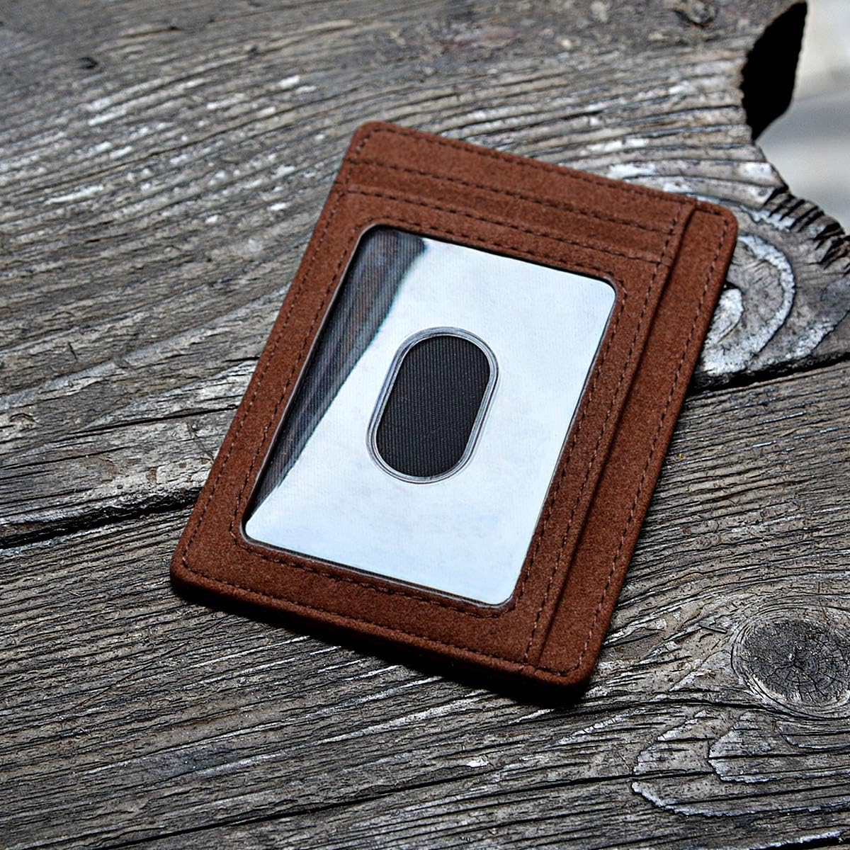 Buffway Slim Minimalist Front Pocket RFID Blocking Leather Wallets for Men and Women - At Sahara Coffee