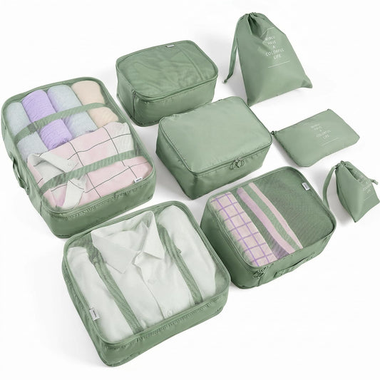 LANSKLBD 6/8 Set Packing Cubes for Suitcases Travel Luggage Packing Organizers,Travel Accessories