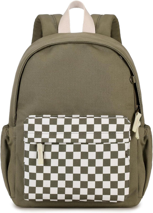 Toddler Backpack Kids Backpacks with Chest Strap Heavy Duty Canvas Bookbag for Boys and Girls Elementary School Backpack