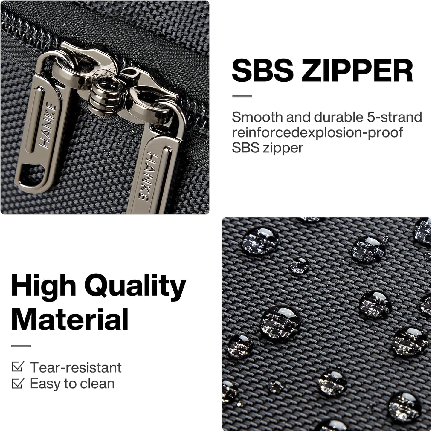 Hanke Large Expandable checked Luggage Suitcases with Wheels Foldable Duffle Bag for Travel