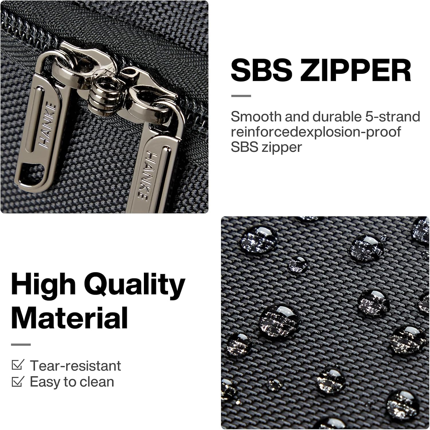 Hanke Large Expandable checked Luggage Suitcases with Wheels Foldable Duffle Bag for Travel