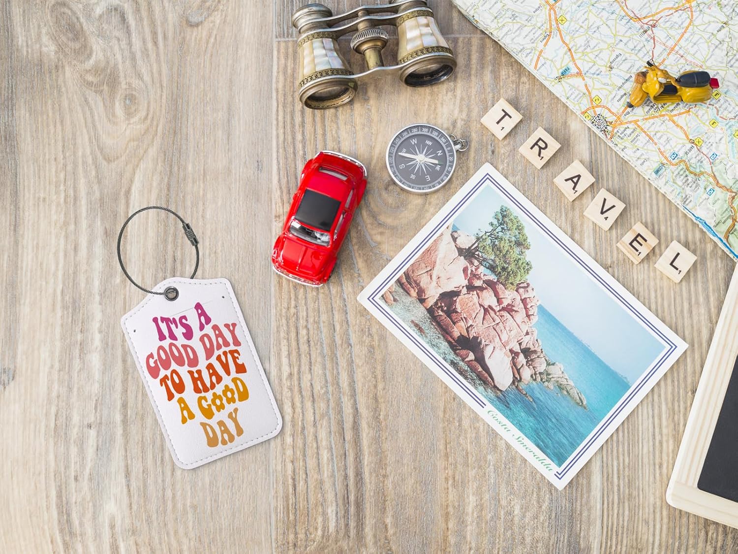 Preppy Luggage Tags for Suitcases,Groovy Girly 2 Pack Travel Suitcase Tags,Trendy Traveling
