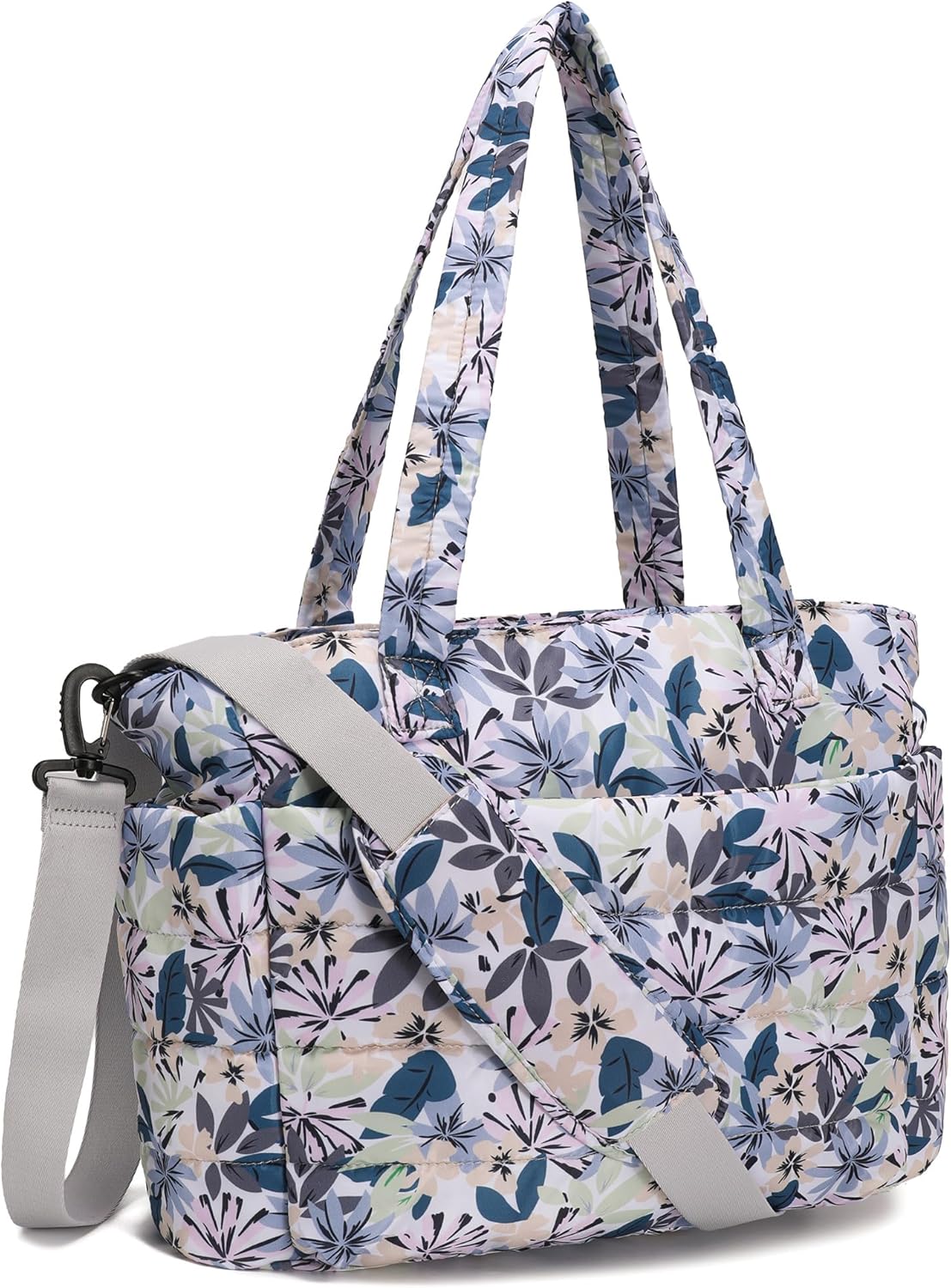 AOCINA Puffy Tote Bag for Women Quilted Work Bag Nurse Bags Women's Handbags for Travel
