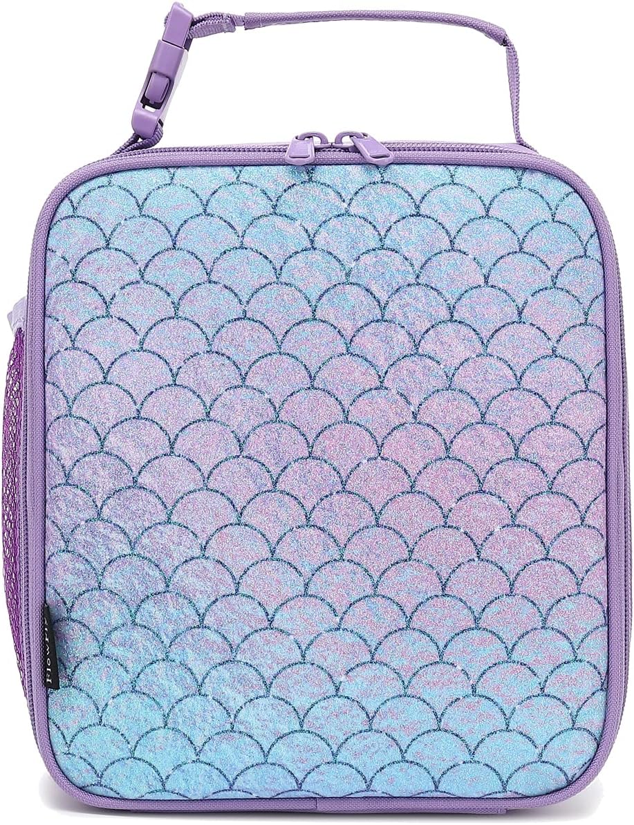 FlowFly Kids Lunch box Insulated Soft Bag Mini Cooler Back to School Thermal Meal Tote Kit for
