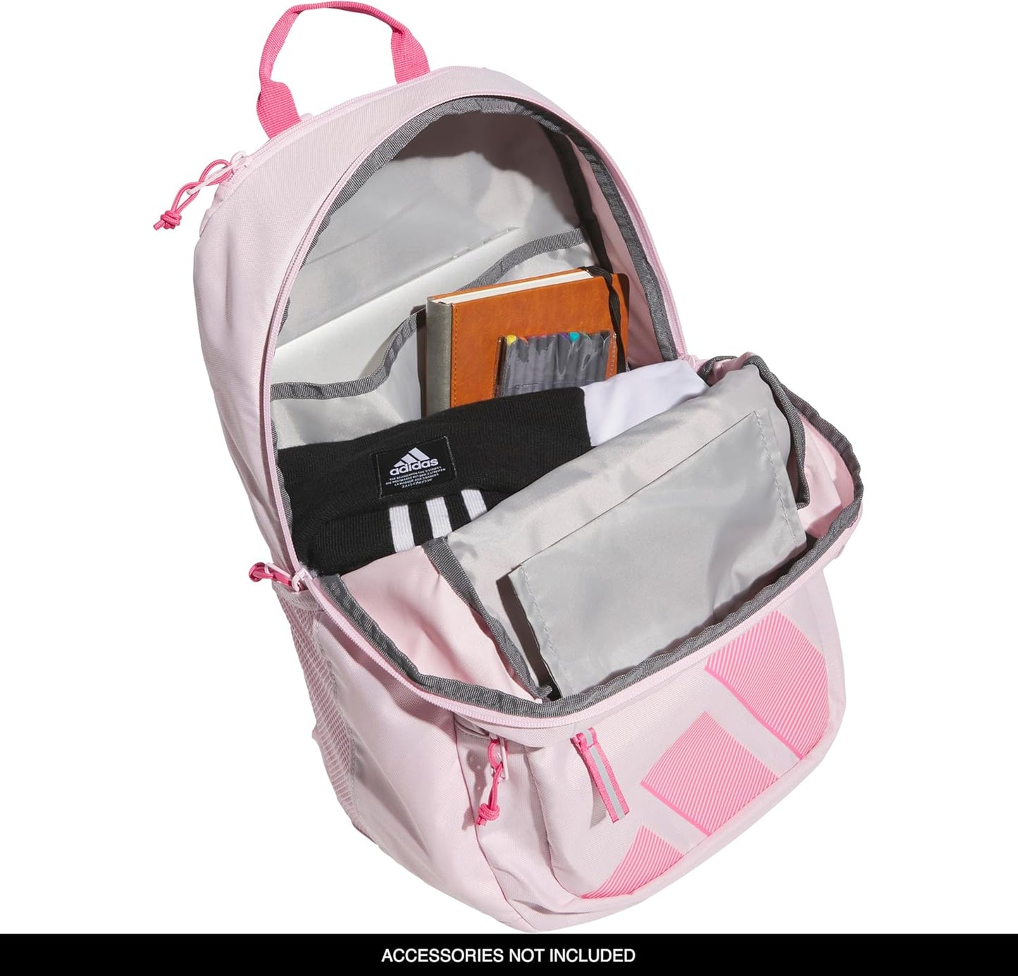 adidas Midway Small Backpack for Women and Men, Durable Laptop Bag, Clear Pink/Pink Fusion, One Size