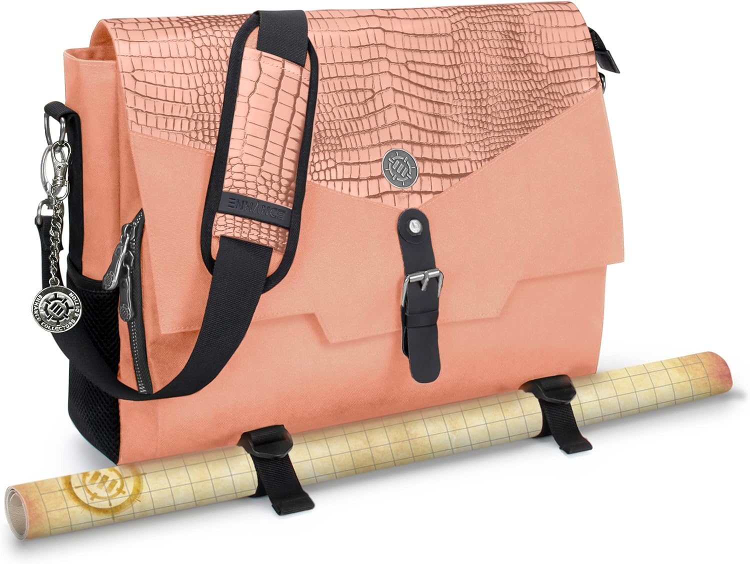 ENHANCE Collector's Edition RPG Player's Essentials DND Bag - Dragon Hide Exterior Messenger Bag