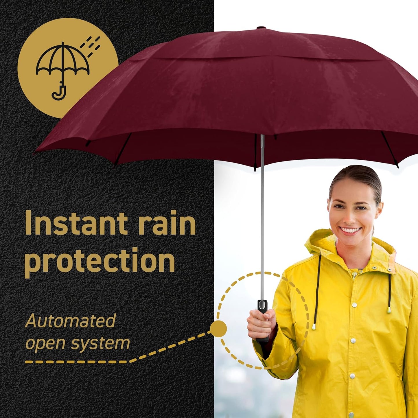 EEZ-Y Folding Golf Umbrella