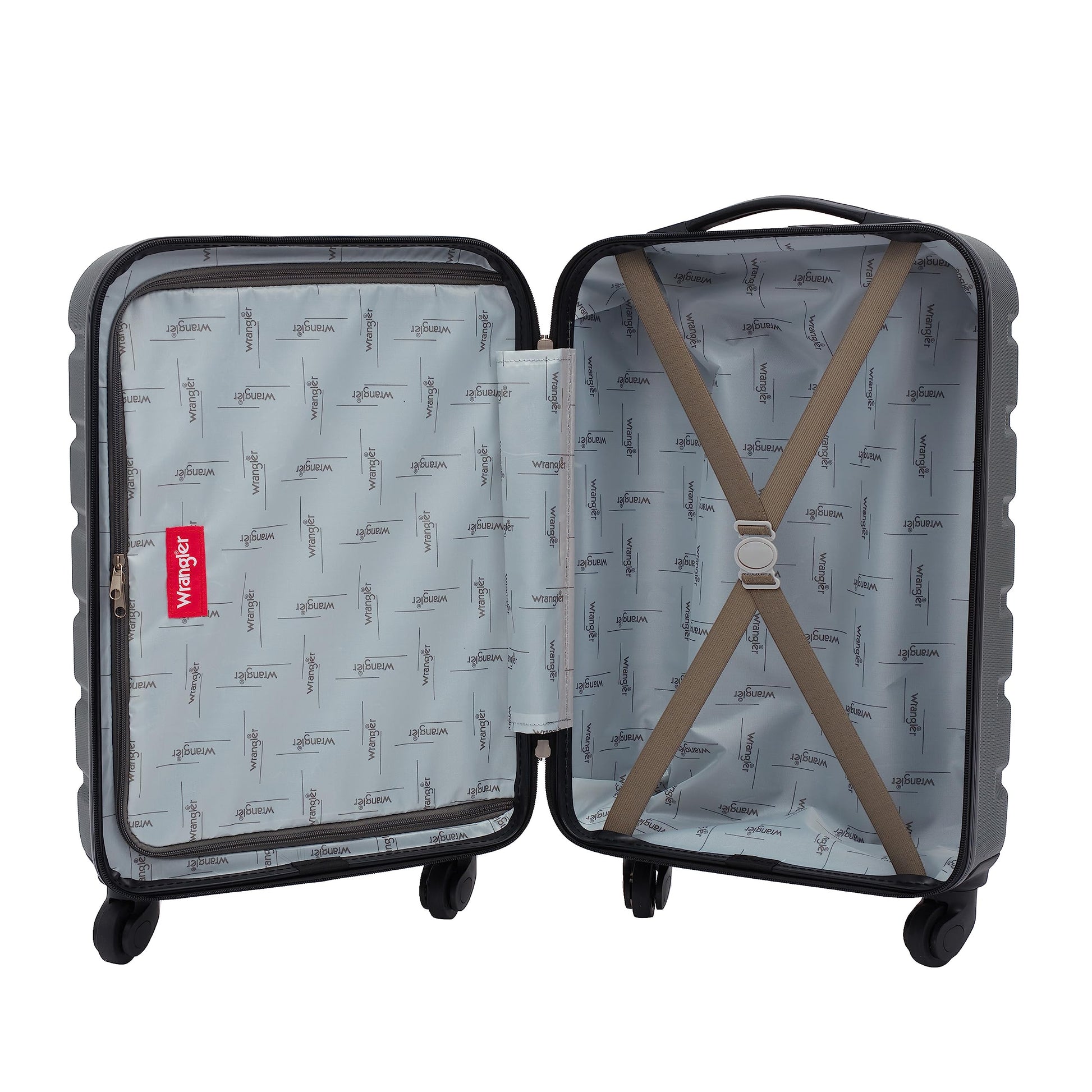 Wrangler 22" Hardside Spinner Carry-On Luggage, Olive