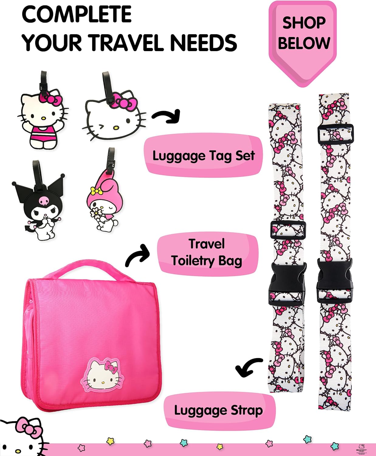 Hello Kitty Passport Holder for Travel Official License, Cute Passport Cover, Sanrio Gifts