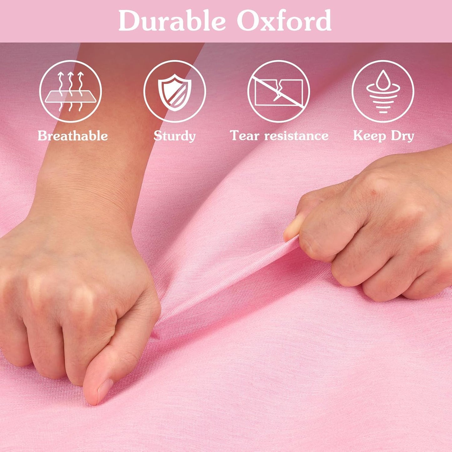 60 Inch Heavy Duty Tear Resistance Wedding Dress Bag for Wedding Travel, Waterproof Dress Cover for Closet Wardrobe. Garment Bag for Gowns, Tuxedos, Dress, Long Coats. Pink, 60 Inch.