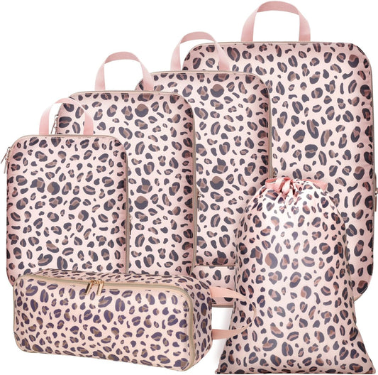 Cambond Compression Packing Cubes for Travel Women - Travel Bags Luggage Organizers Travel Essentials Compression Cubes for Travel Carry on Suitcases Organizer