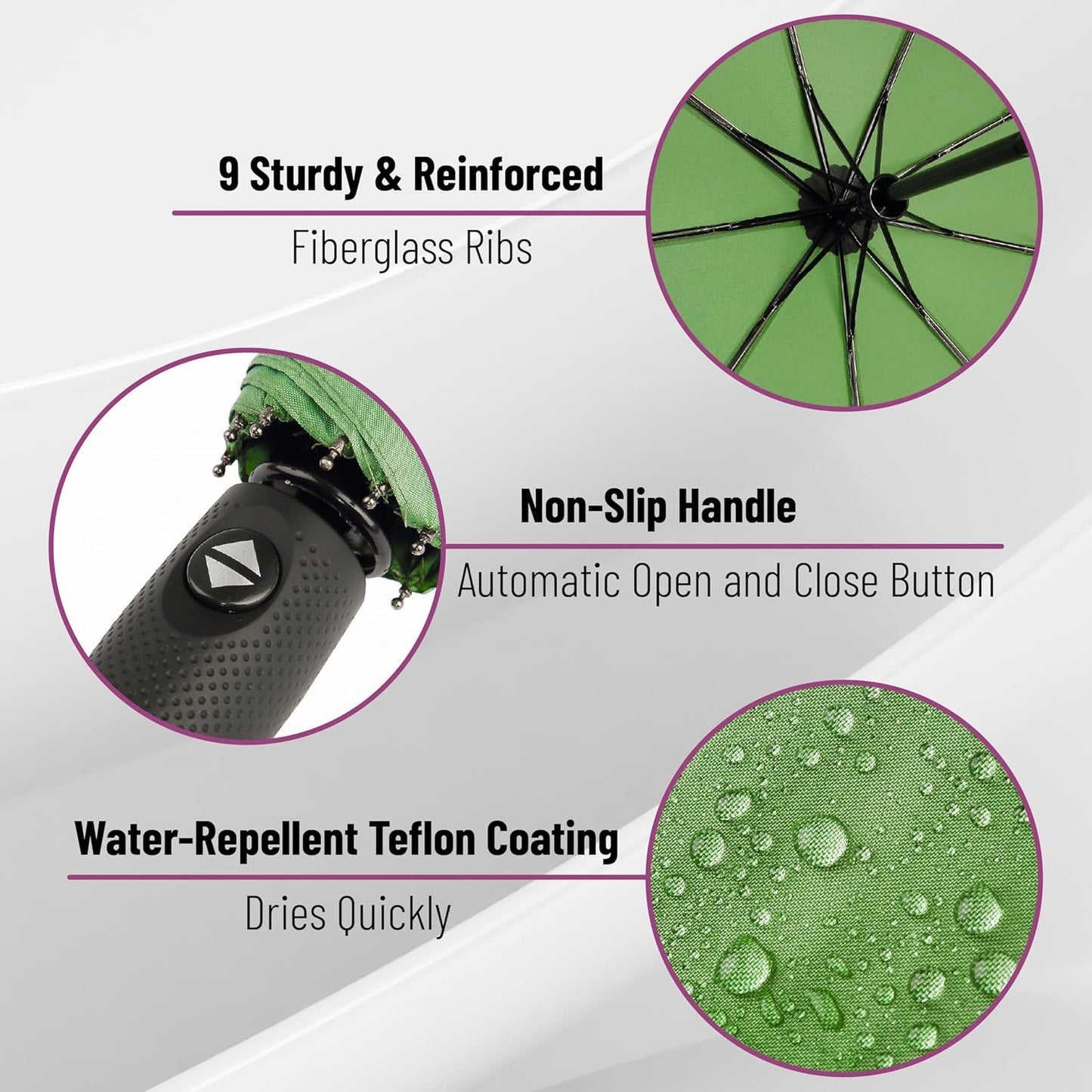 Mr. Pen- Windproof Travel Umbrella, Automatic Umbrellas for Rain, Compact