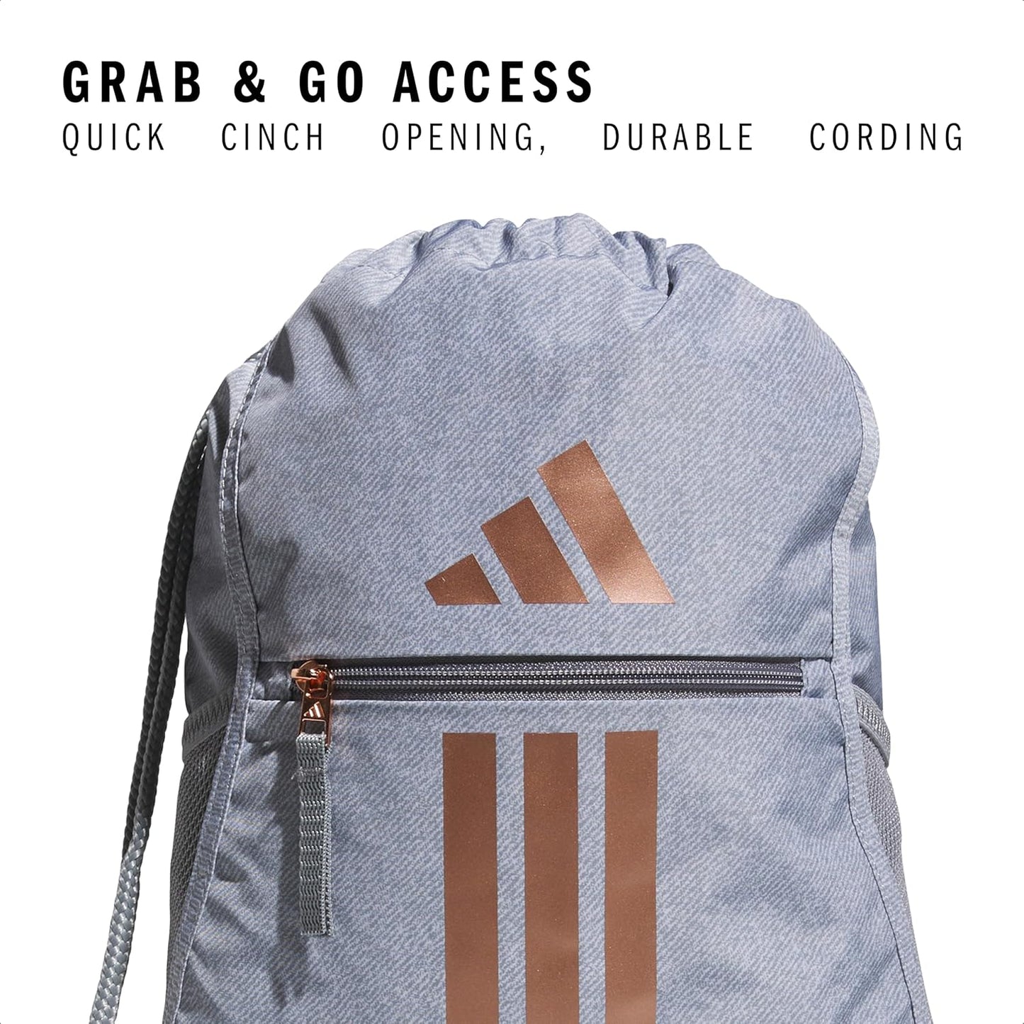 adidas Alliance Sackpack – Drawstring Backpack Small Bag for Men and Women