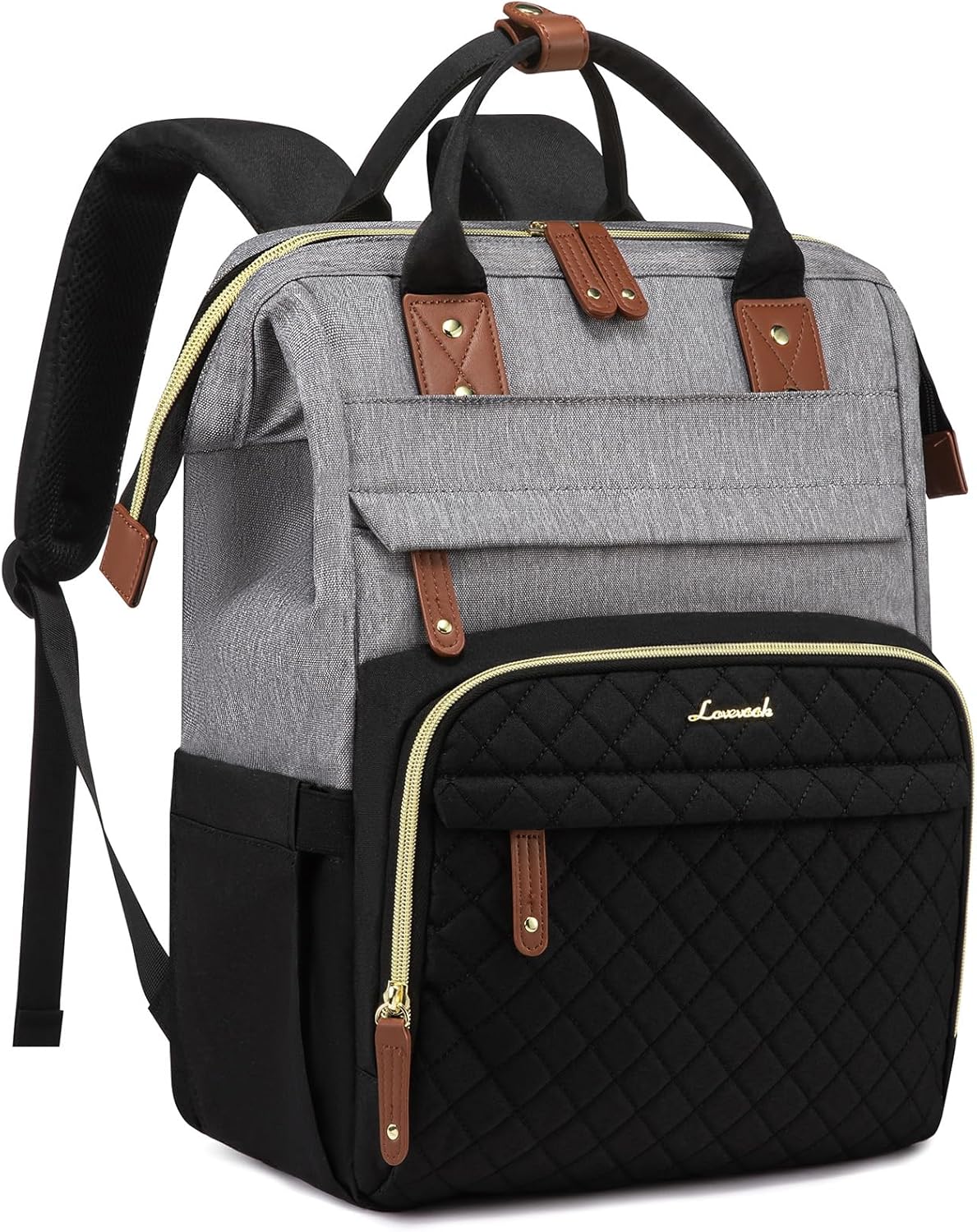 LOVEVOOK Laptop Backpack for Women, 15.6'' Waterproof Nurse Bag Teacher Work Backpack Purse for Women, Travel Computer Backpack for College Office Business Ladies