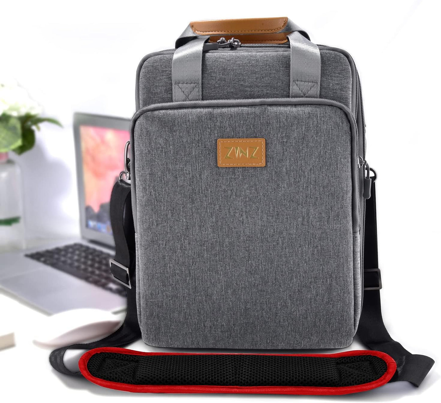 ZINZ Shoulder Strap 58" Ultra-Thick Fixed Padded and Adjustable Buckles Crossbody Strap for Briefcase Laptop Bag Luggage