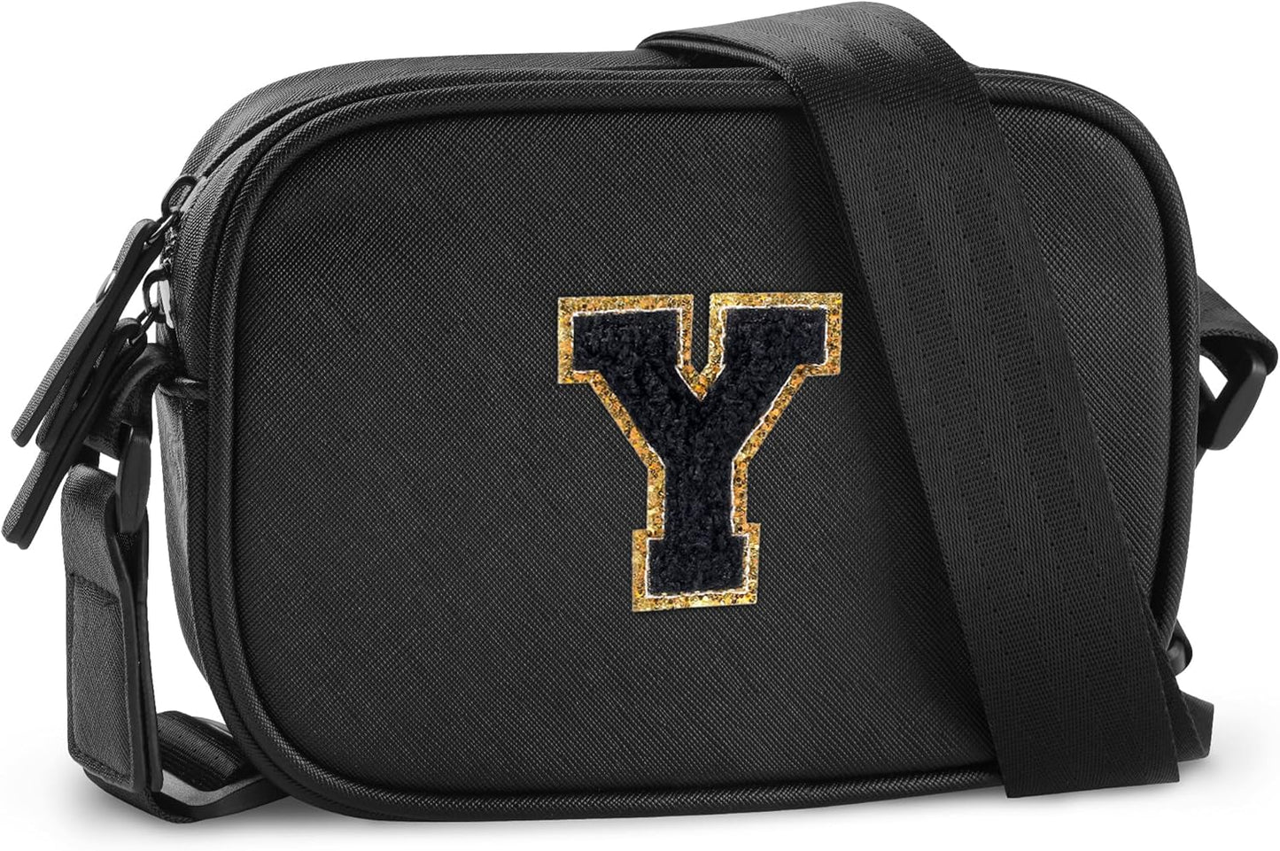 Cross Body Fanny Pack for Women, Fashion Waist Packs, Crossbody Bags, Belt Bag with Adjustable Strap (Black Y)