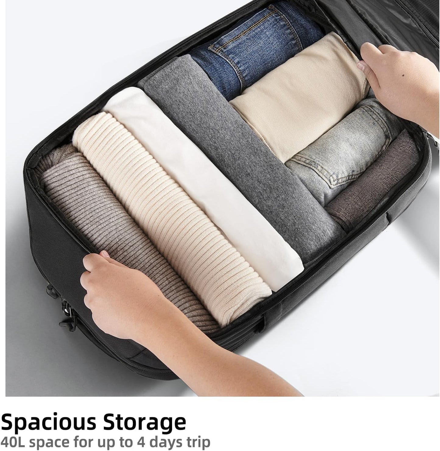 GHERSON Travel Laptop Backpack, TSA Friendly Flight Approved Carry-on Luggage,Water-resistant