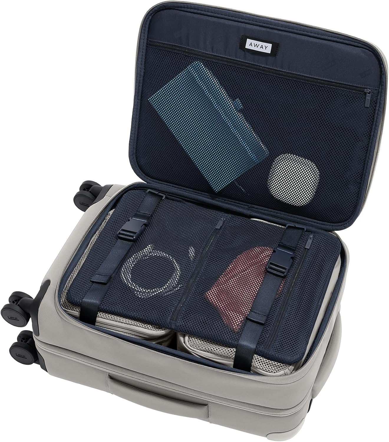 Away Softside Carry-On Suitcase, 22 Inch Lightweight, Expandable High-Strength Nylon Luggage With