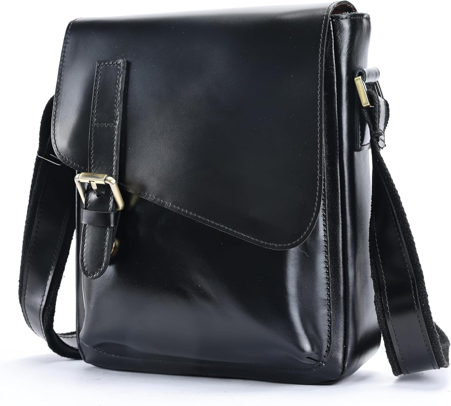 Men Leather Messenger Bag Vintage Working Shoulder Crossbody Bags Purse Daypack Handbags for Women Gift
