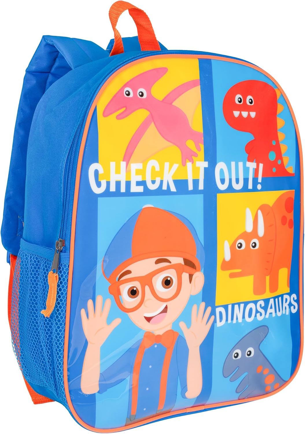 AI ACCESSORY INNOVATIONS Blippi Backpack for Boys & Girls, Kids 15" School Bag Featuring Blippi &