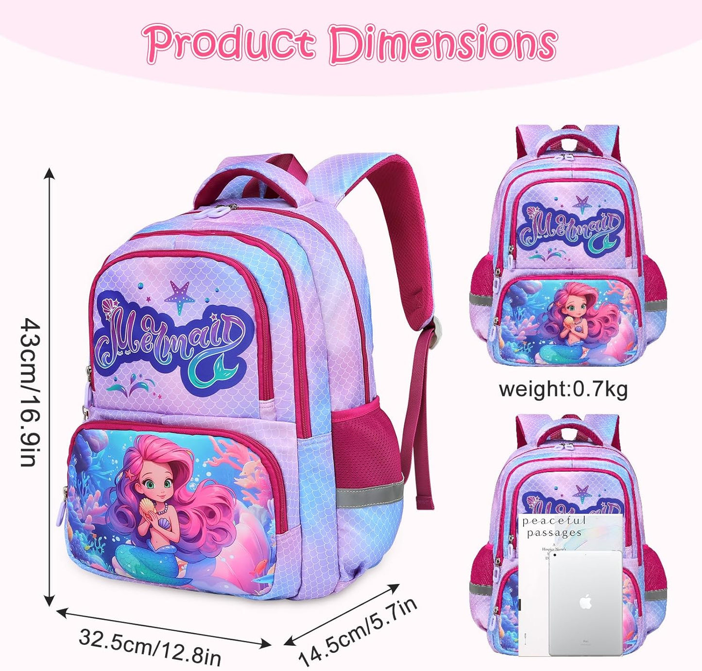 Kids Backpack for Boys Girls Children Bookbags for Preschool Elementary Middle School Lightweight Teen School Bags Backpacks