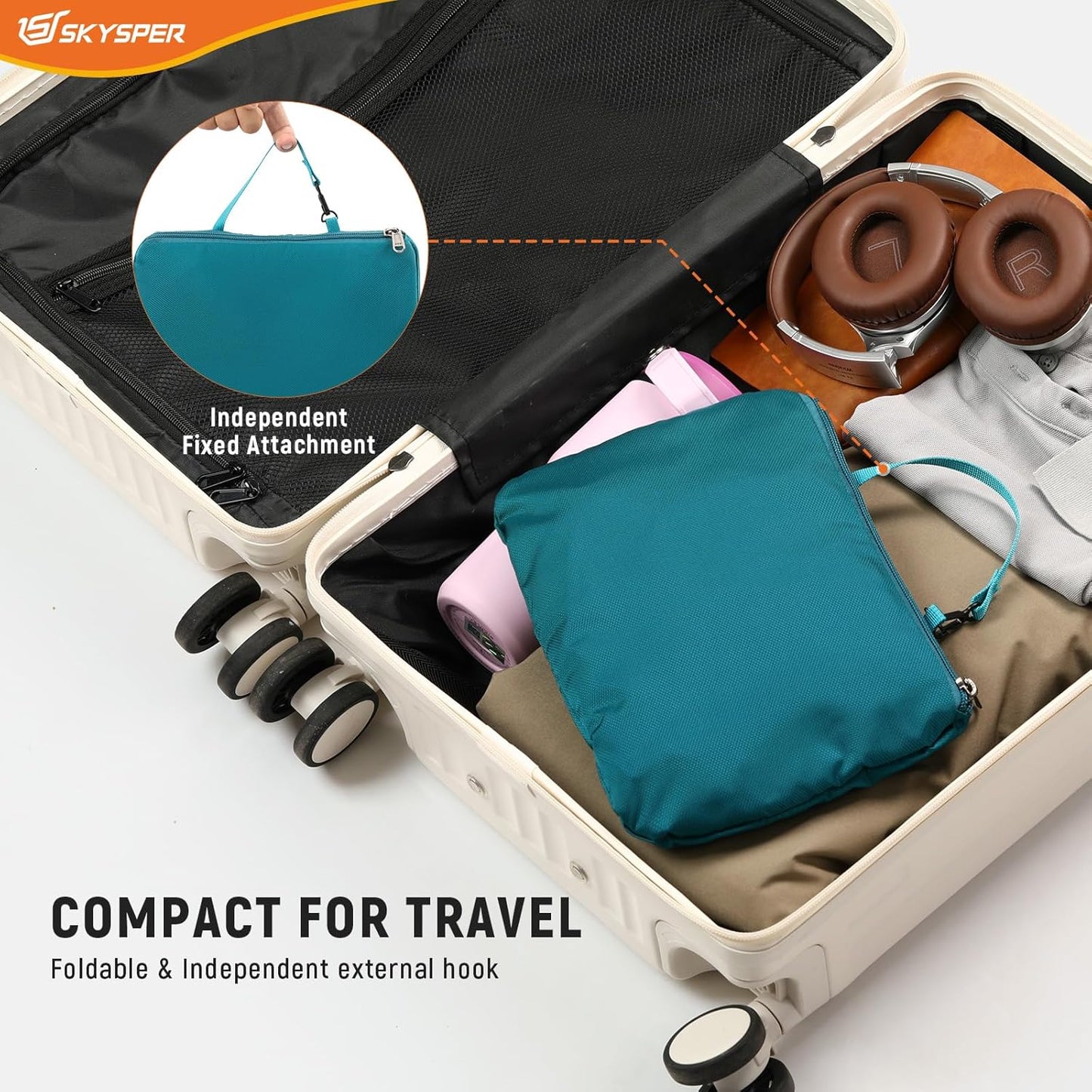 SKYSPER Small Hiking Backpack for Men Women 20L RFID Packable Daypack Ultralight Foldable Back Pack