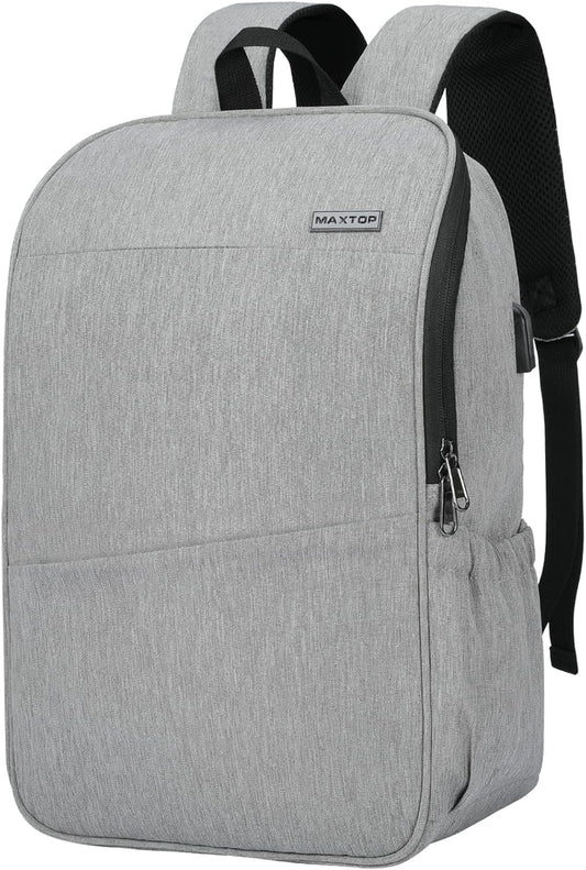 MAXTOP Laptop Backpack Bookbag Backpack with USB Charging Port Anti-Theft[Water Resistant] Work College Business Travel Computer Backpack for Men Women Fits up to 17" Notebook