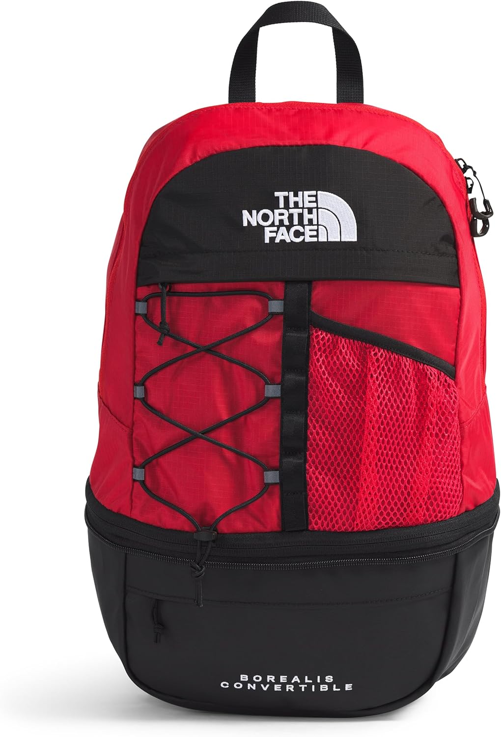 The North Face Borealis Convertible Pack | Commuter Laptop Backpack with Removable Lumbar Pack, Water Repellent Finish, TNF Red/TNF Black, One Size