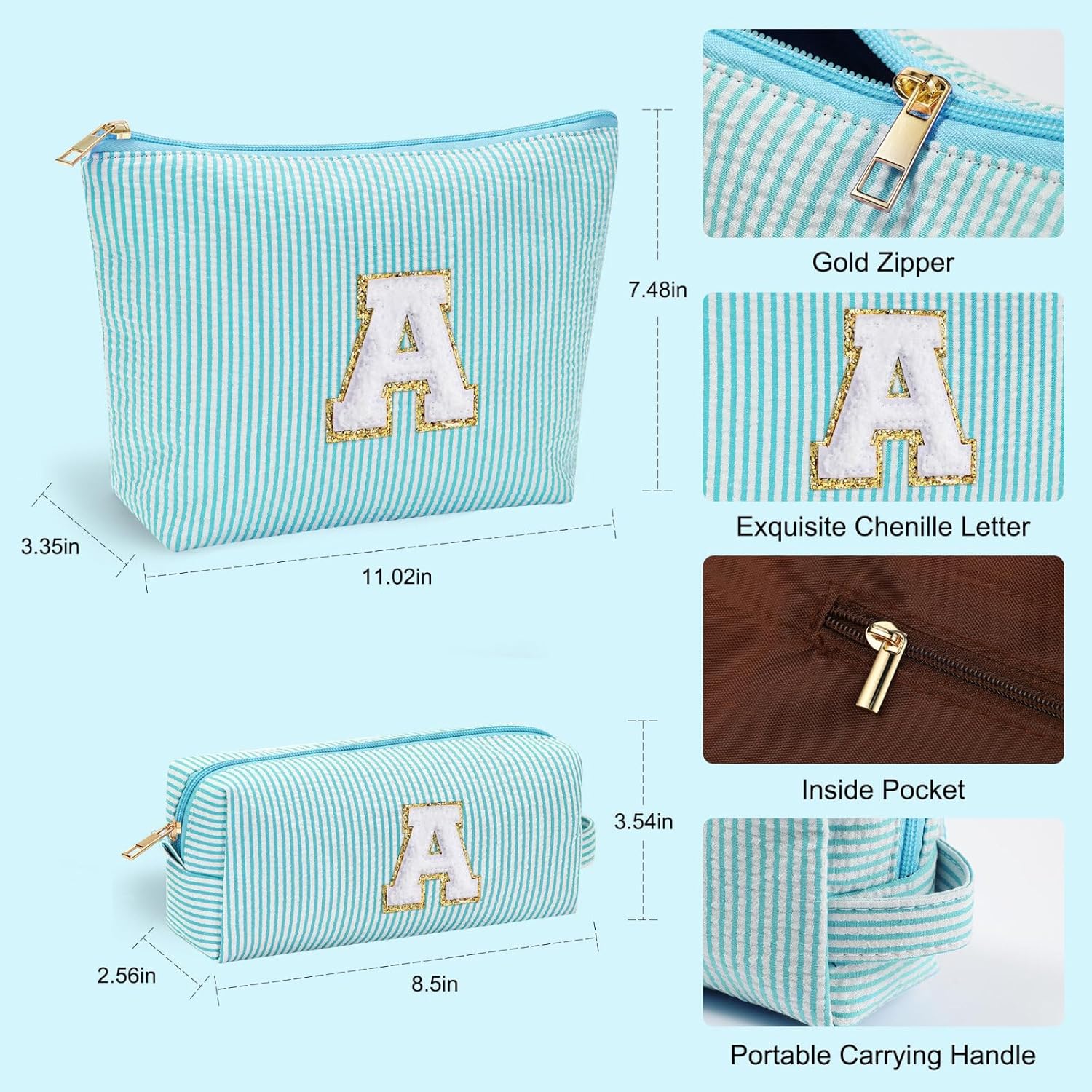 YOOLIFE Teacher Appreciation Gifts,Retirement Travel Gifts for Teacher Travel Makeup Bag | Teacher