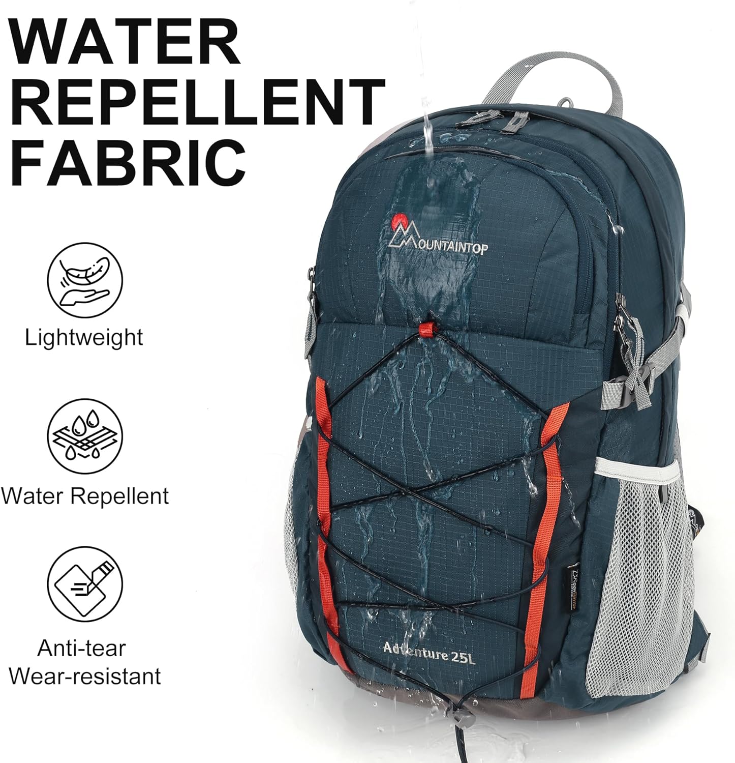 MOUNTAINTOP 25L/40L Hiking Backpack,Lightweight Travel Backpack for Men Women Outdoor Backpacking