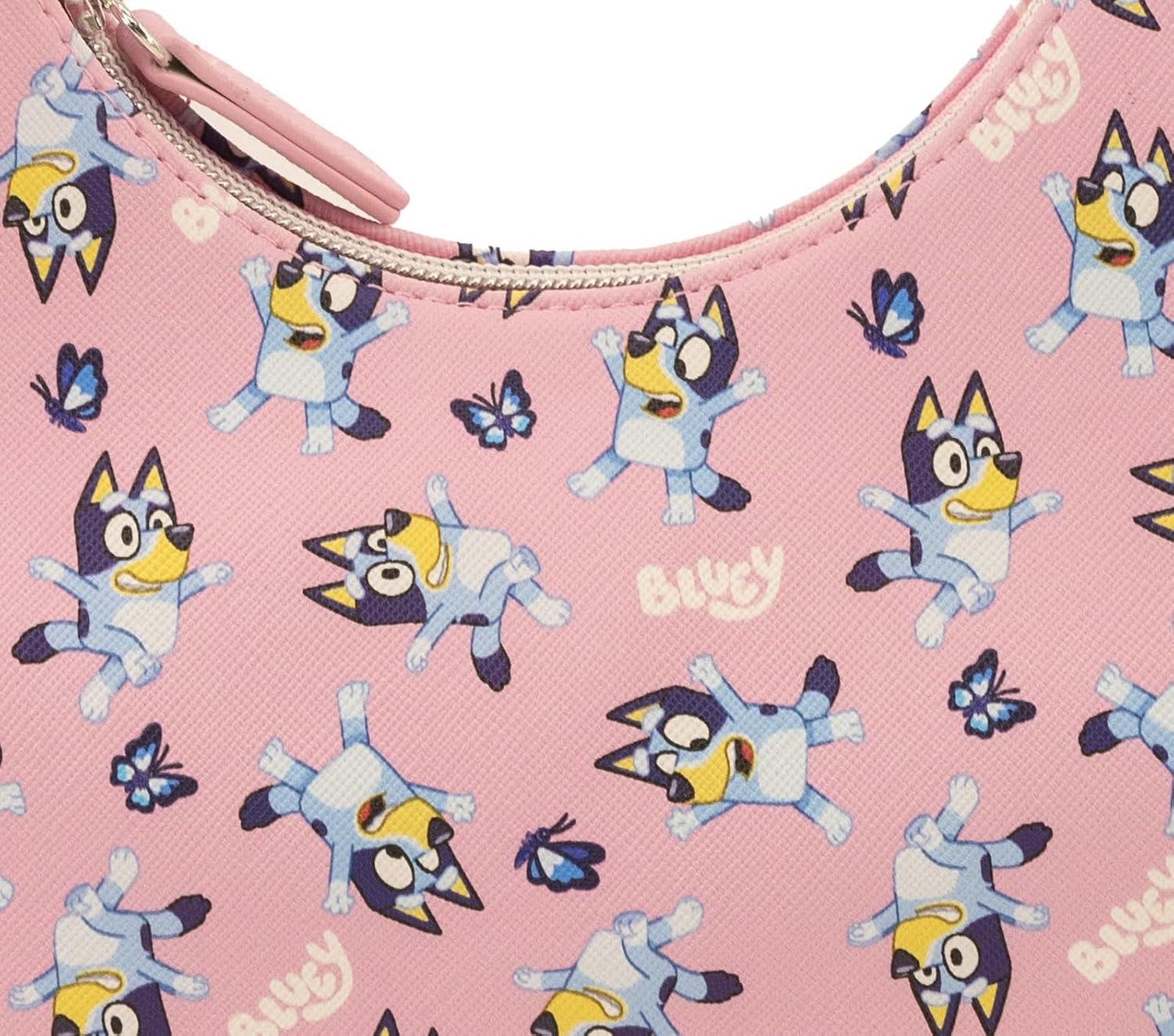 Bluey Hobo Handbag Purse for Girls | Official Crossbody Shoulder Bag with Adjustable Strap | Small PU Leather Toddler Purse, Preschool Handbag, Travel Tote, Everyday Mini Purse for Kids Ages 3+