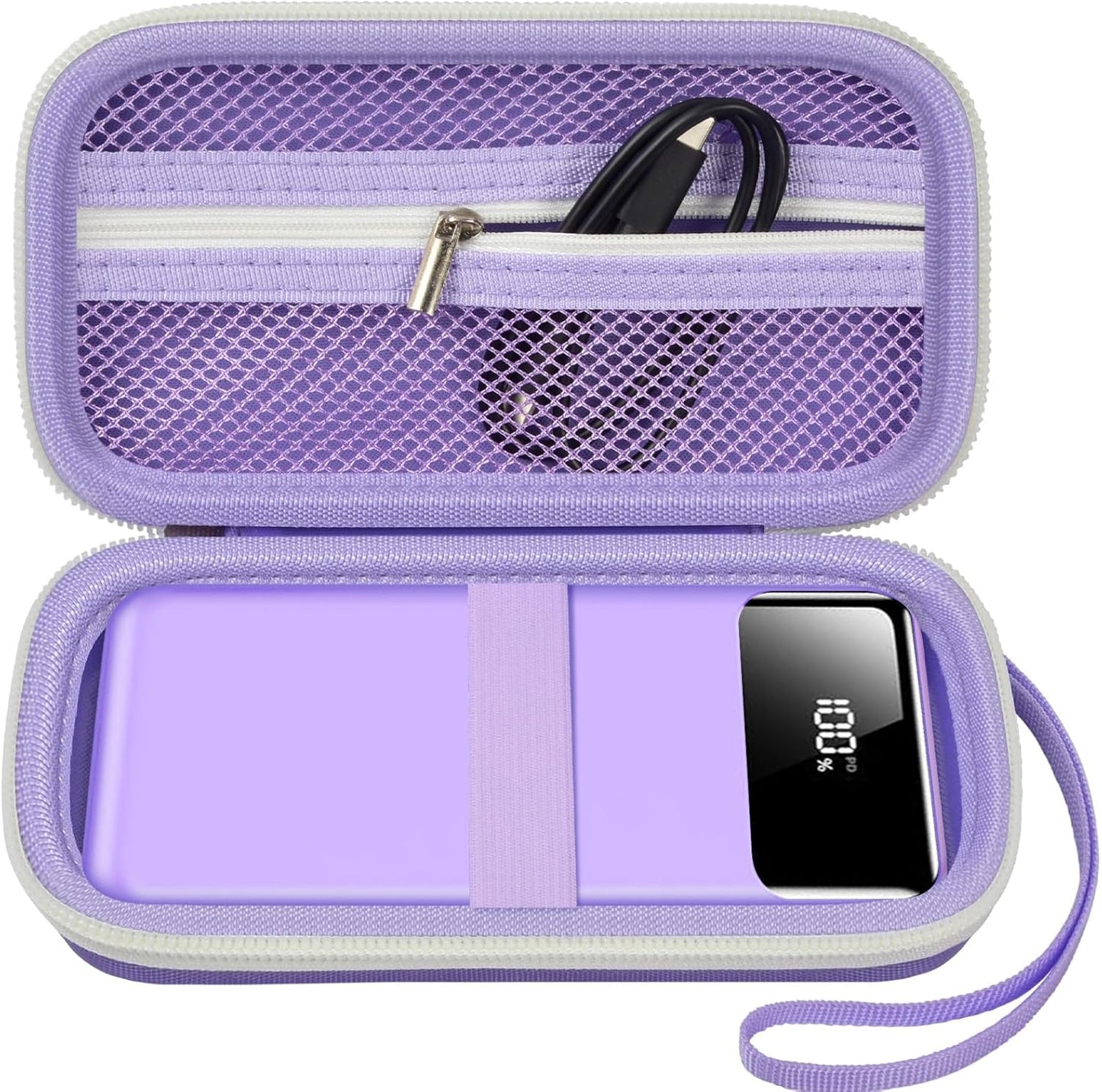 ANKHOH Portable Bank Charger Case for OHOVIV for SABANI for Charmast for VRURC for YILANS for CFIAI for LOVELEDI for RGVOTA for Miday for RONEGN for POIYTL for IAPOS Fast Charging Battery(Purple
