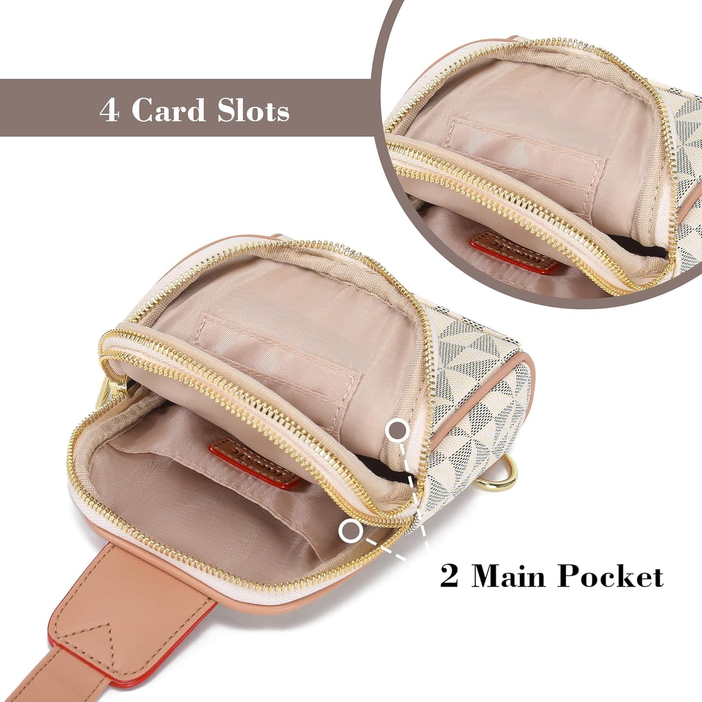INICAT Travel Small Sling Bag Faux Leather Crossbody Bags Women Cross Body Bag Purses for Woman