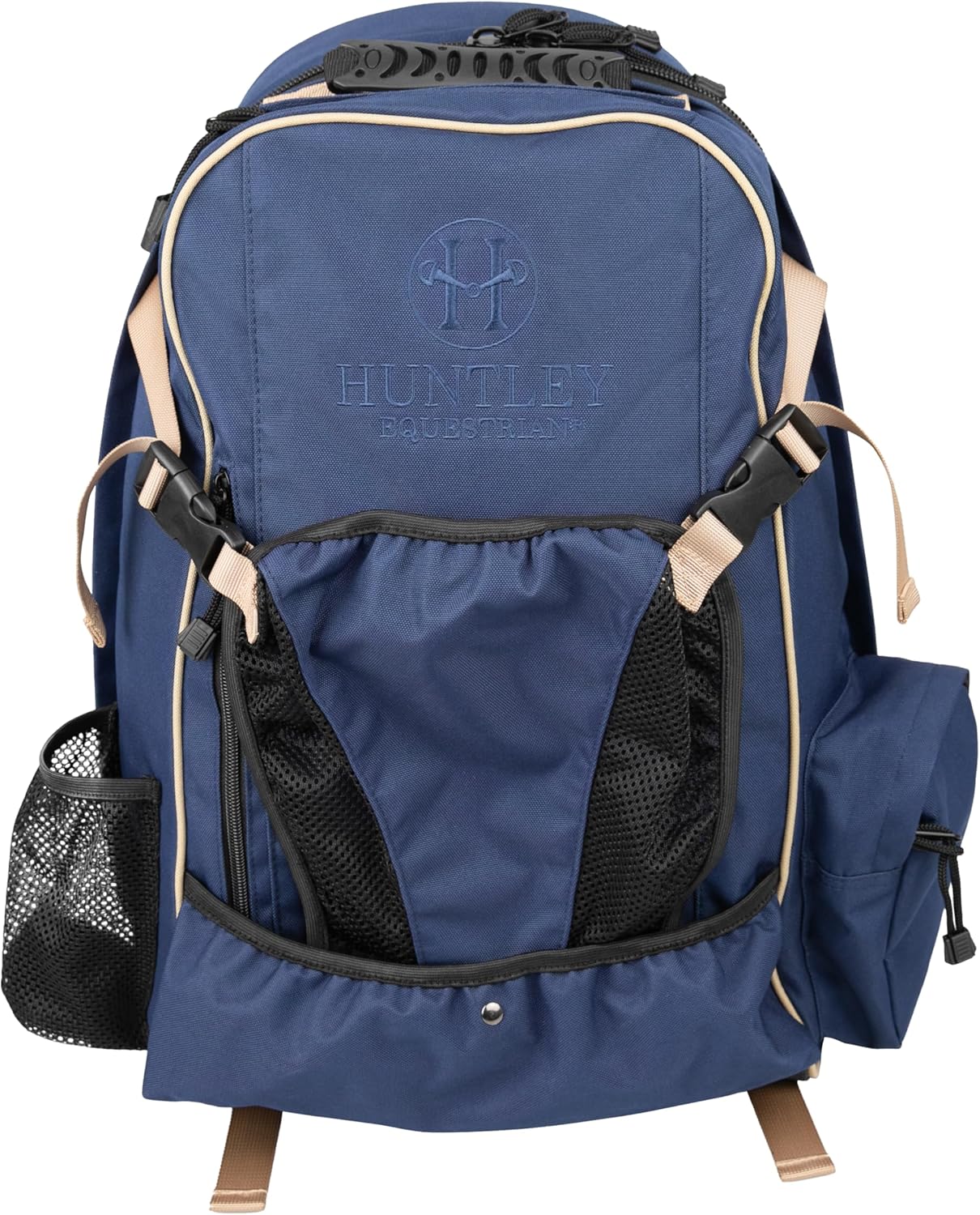 Huntley Equestrian Deluxe Heavy Duty Nylon Exterior Storage Fabric Backpack Adjustable Shoulder Straps