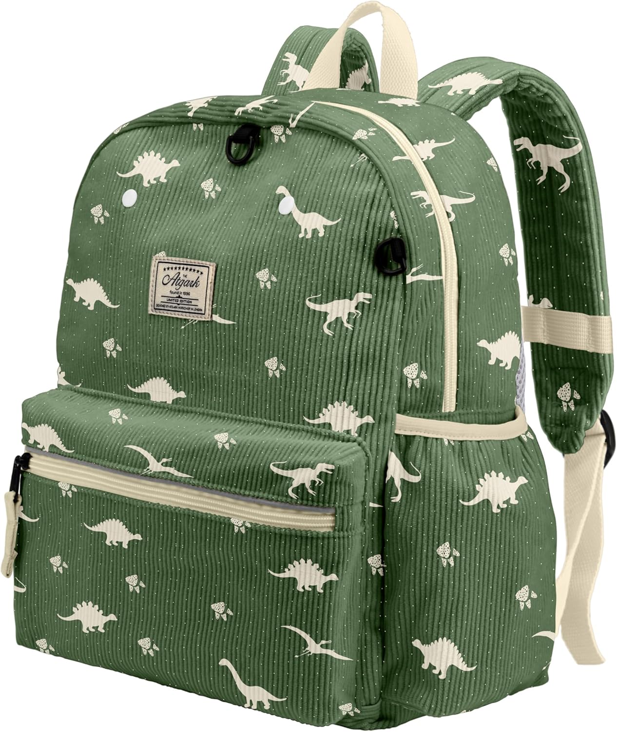 Corduroy Kids Backpack for Boys 6-10: Boys Girls Backpacks for Elementary Kindergarten 15” H Fit