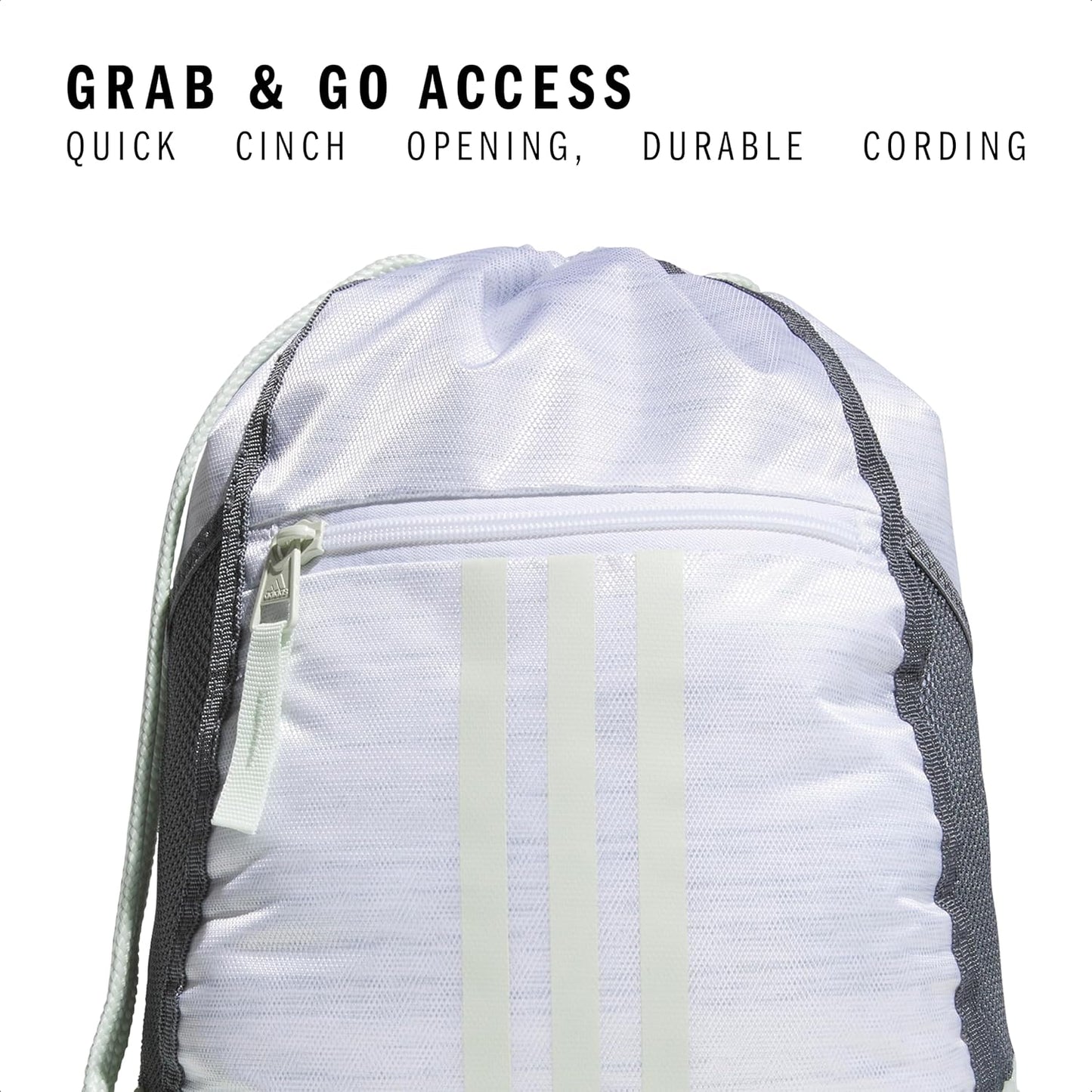 adidas Alliance Sackpack – Drawstring Backpack Small Bag for Men and Women
